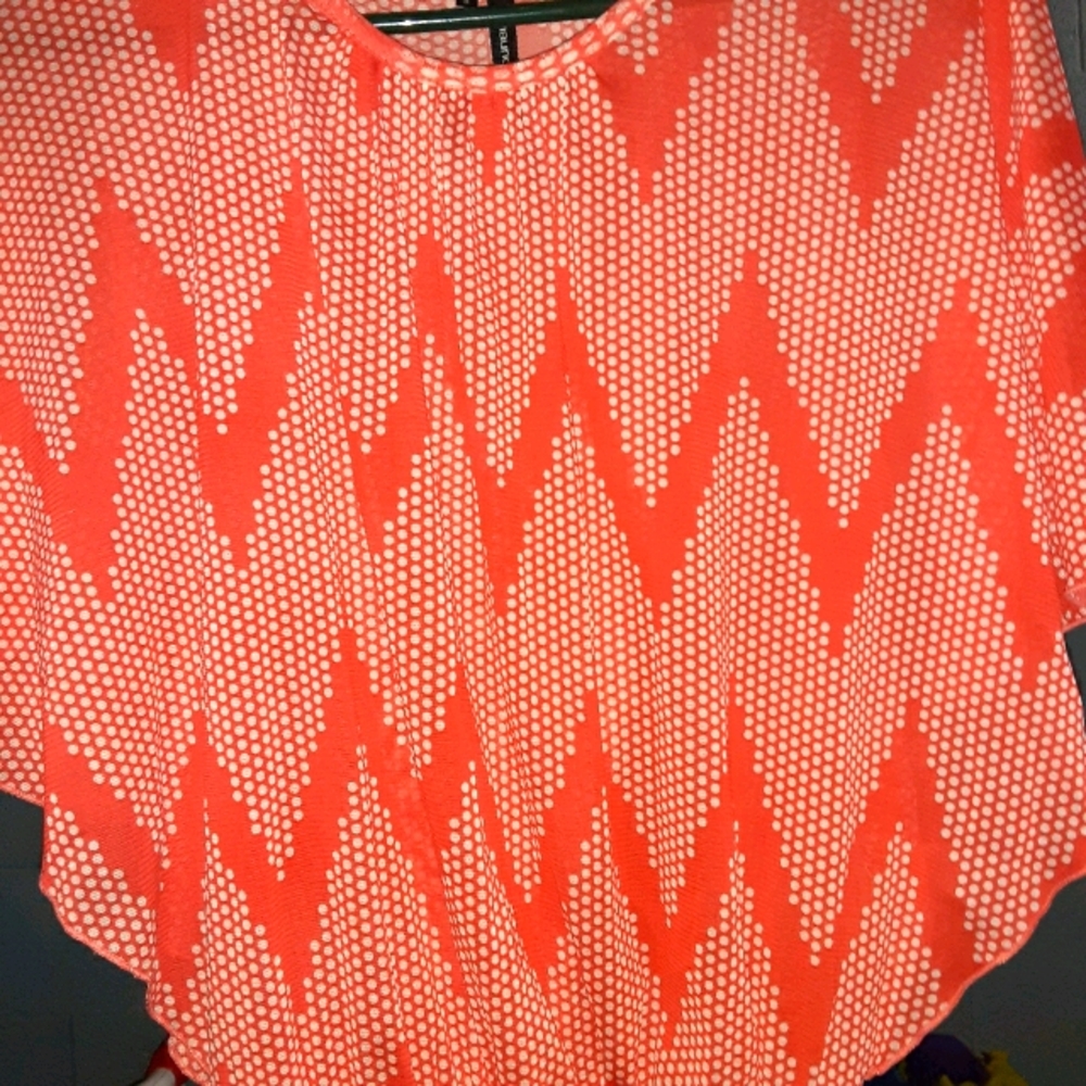 Salmon orange shirt